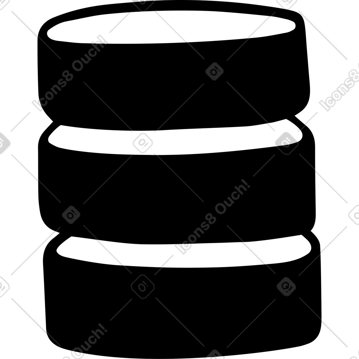 Ilustração de Base dados em no estilo Journal para baixar em PNG, SVG