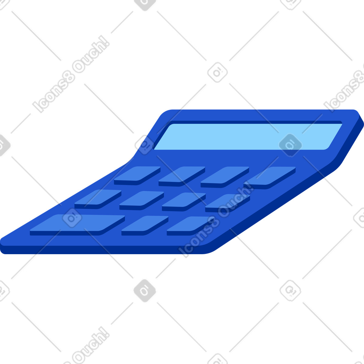 Calcolatrice illustrazione in stile Glossy scarica in PNG, SVG