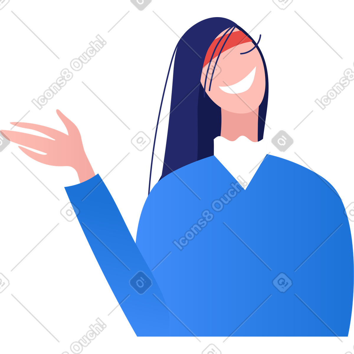 Student illustration featuring clipart elements, perfect for educational materials in PNG and SVG