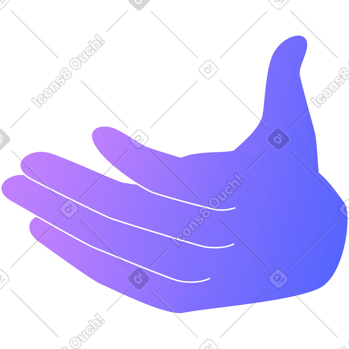 Illustration Main dans le style Lucent à télécharger aux formats PNG, SVG