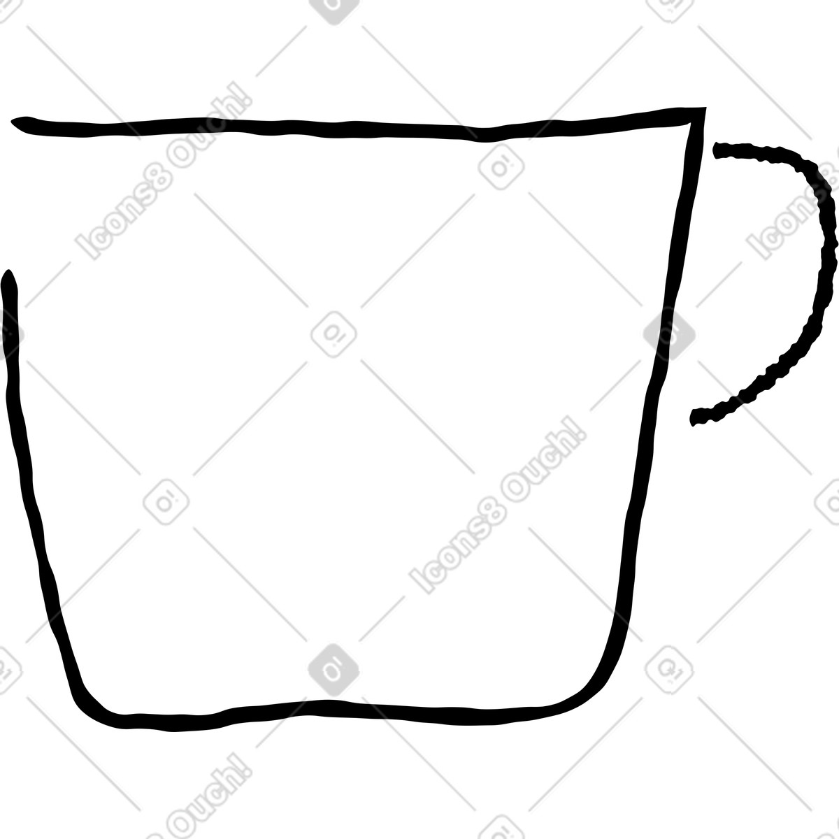 Ilustração de Copo em no estilo Puzzle para baixar em PNG, SVG
