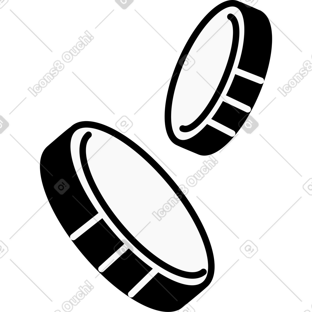 下载 Weekday 风格的 飞硬币 插画，支持 PNG、SVG 格式