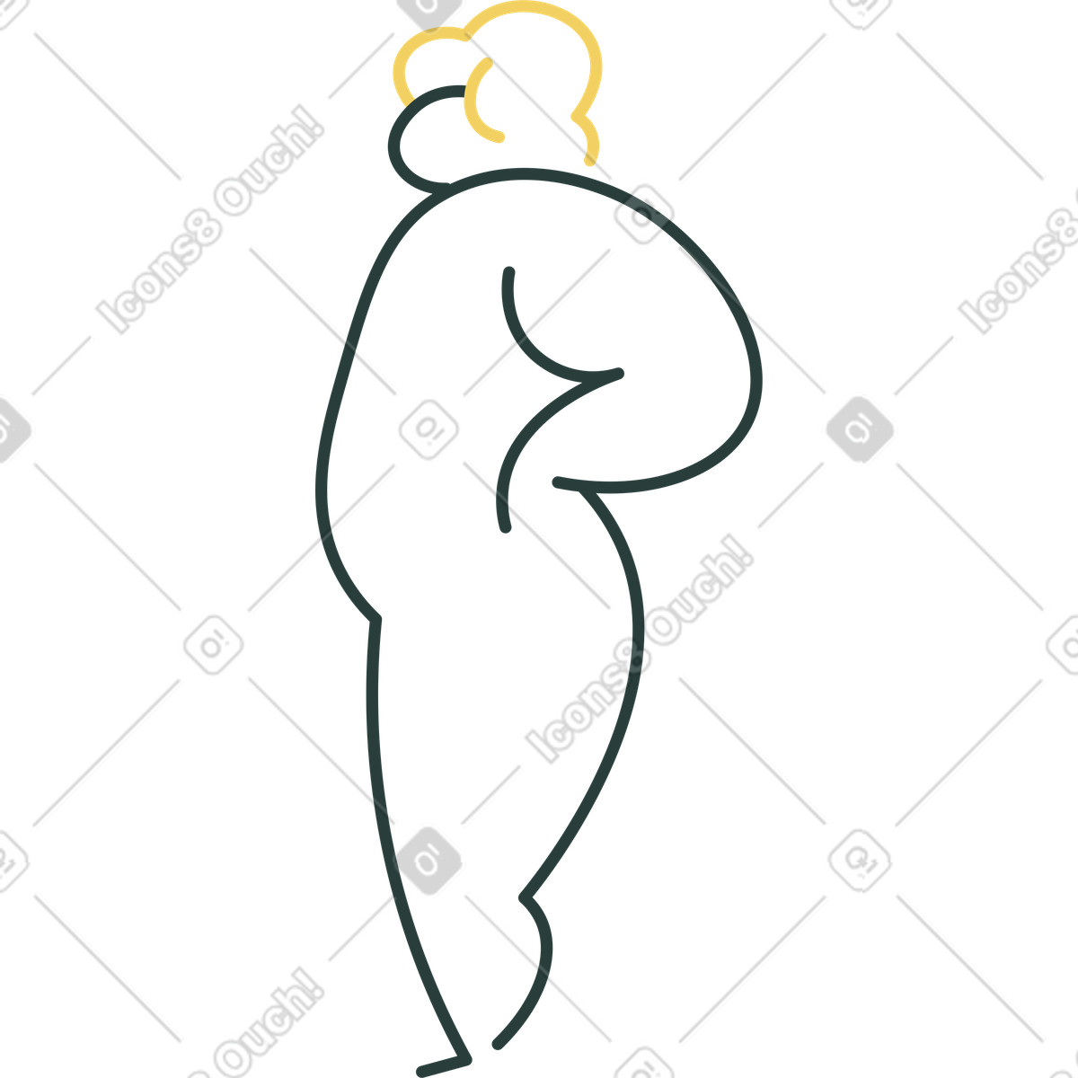 Illustration Homme debout dans le style Macaroni à télécharger aux formats PNG, SVG