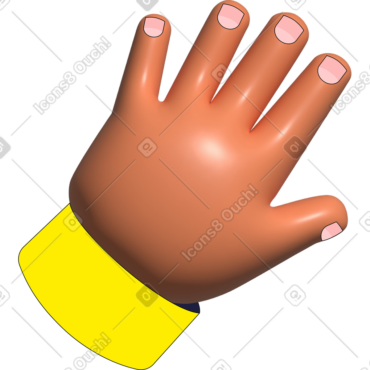 Mano illustrazione in stile Pop scarica in PNG, SVG