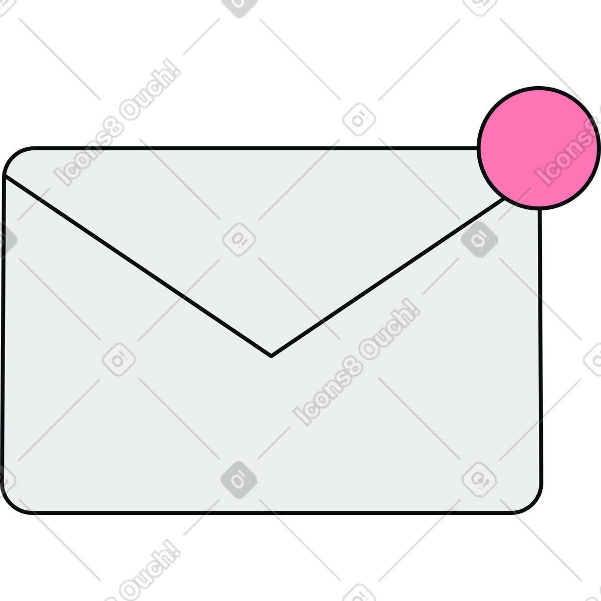 Illustration Nouveau message dans le style Teko à télécharger aux formats PNG, SVG