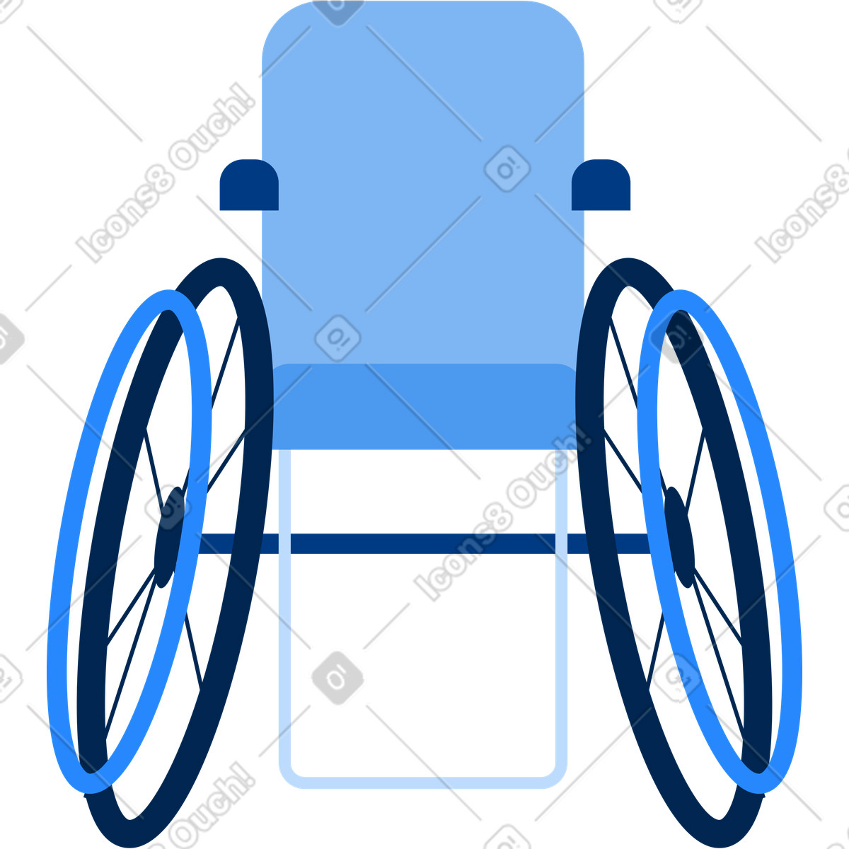 下载 Urban 风格的 轮椅 插画，支持 PNG、SVG 格式