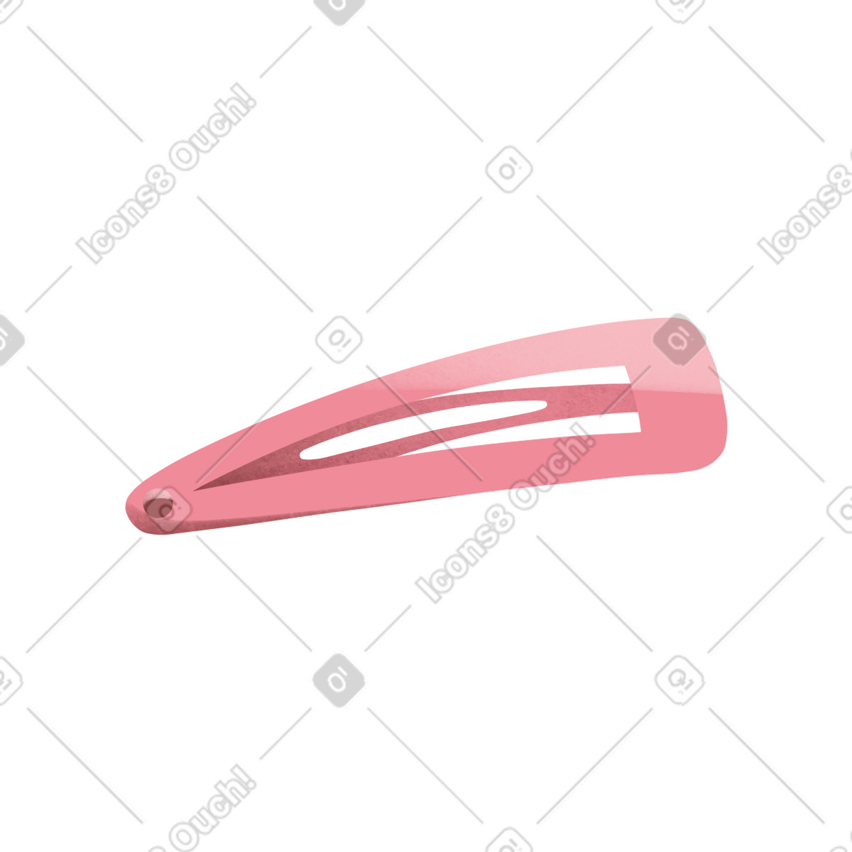 Illustration Pink hairclip dans le style Shine à télécharger aux formats PNG, SVG