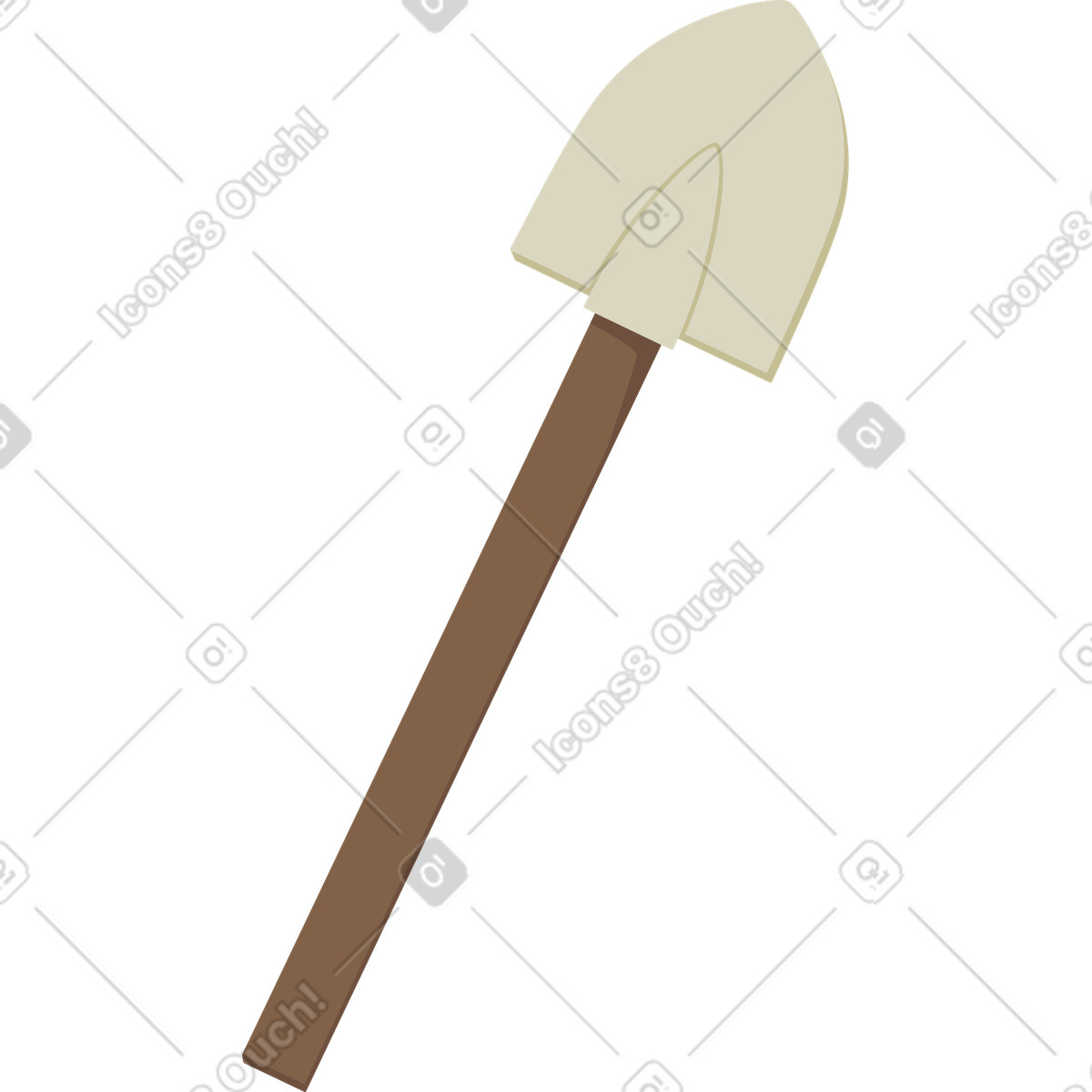 Ilustración Pala pequeña en estilo Social a descargar en PNG y SVG