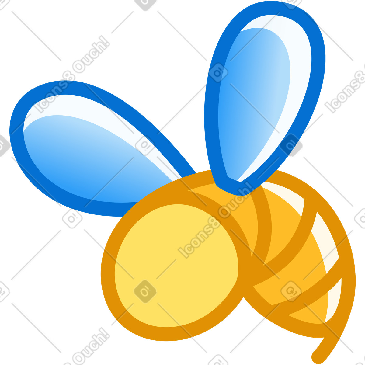 Bee illustration showcasing the beauty of nature in bees clipart PNG SVG GIF