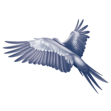 Close-up of a macaw's wings displaying a spectrum of colorful feathers