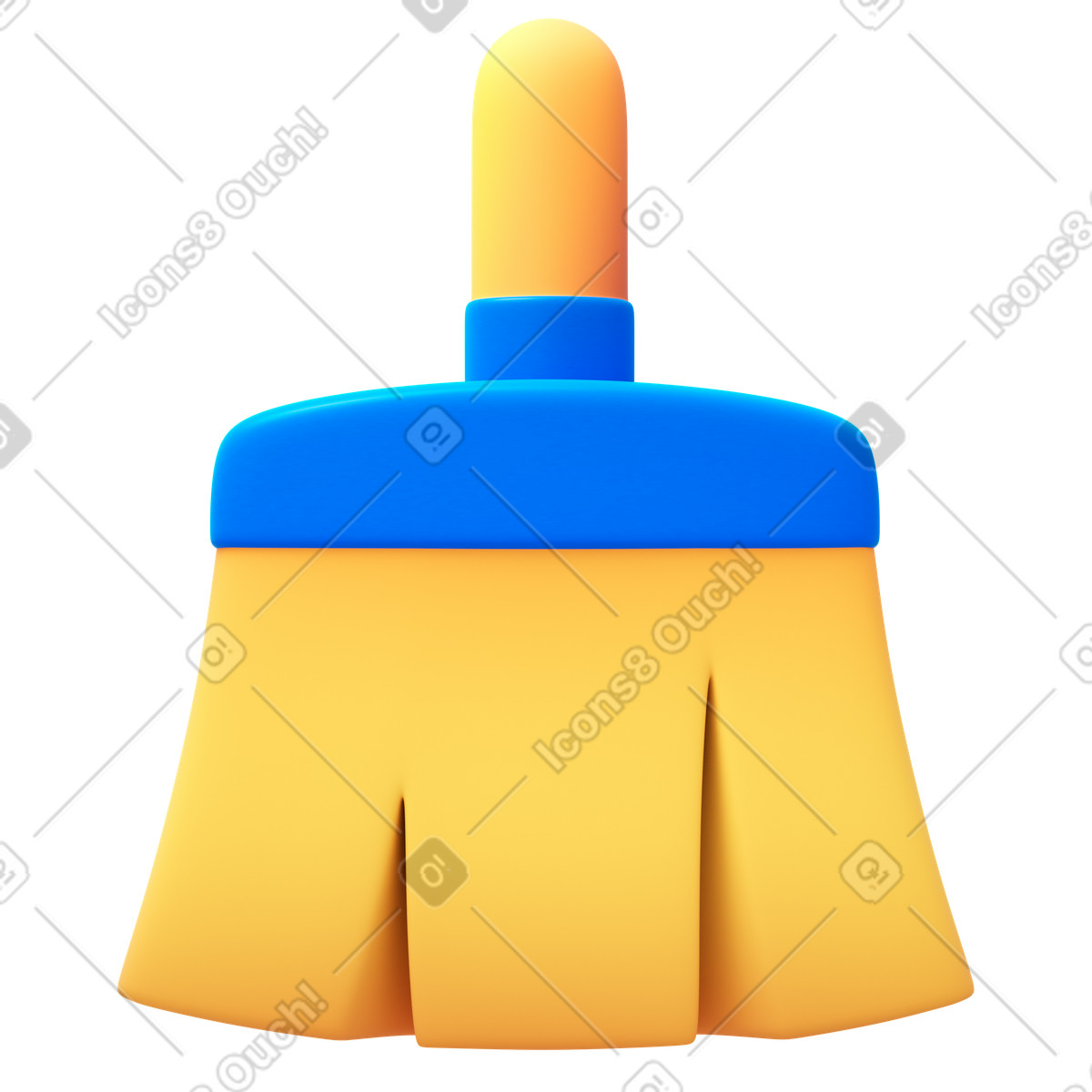 Broom-Illustration im 3D Fluency-Stil als Download in PNG, SVG