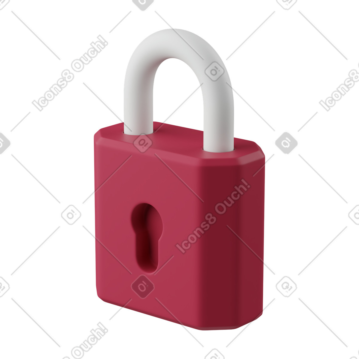 Lock illustration in PNG, SVG