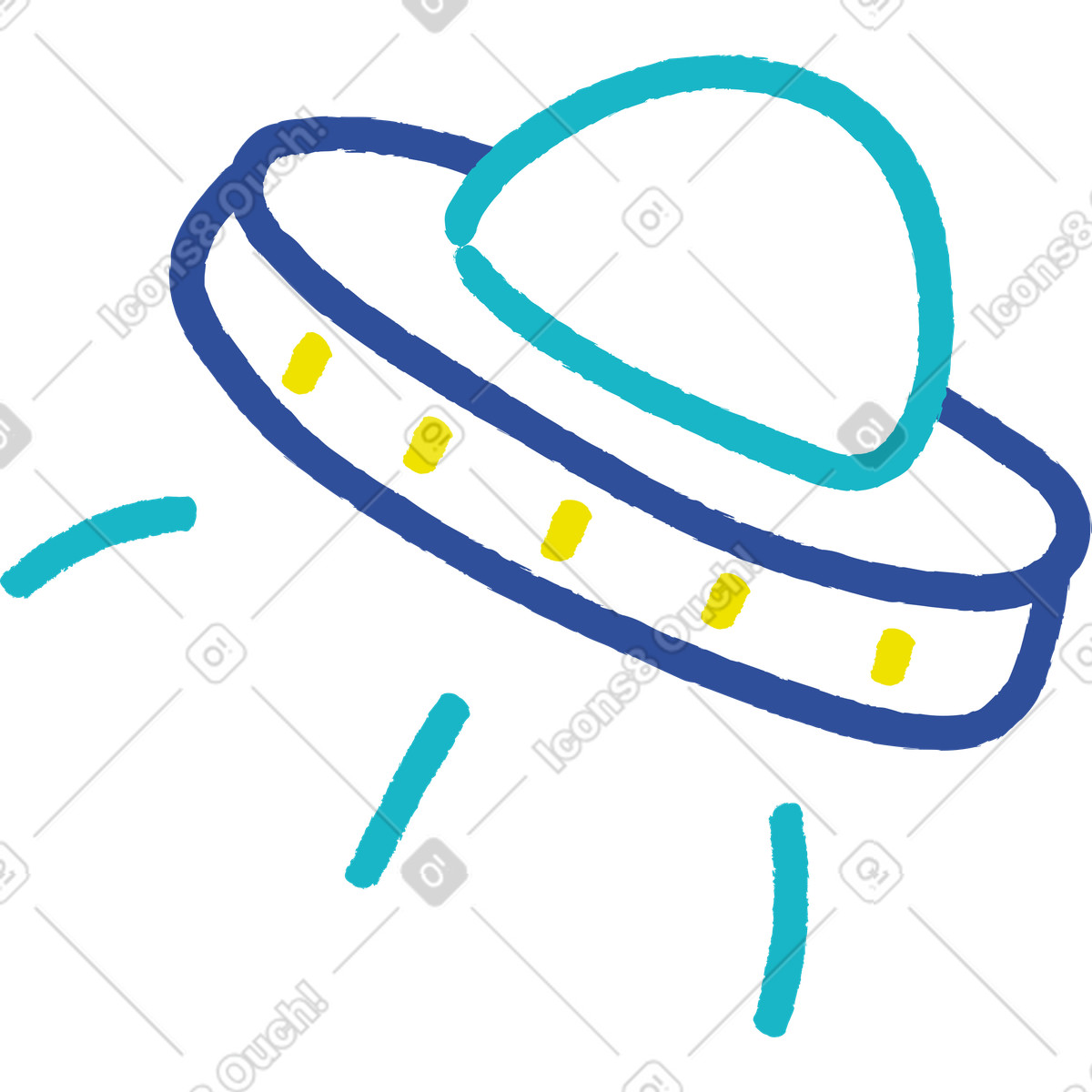 Lime スタイルの Ufo のイラストをPNG、SVG形式でダウンロード
