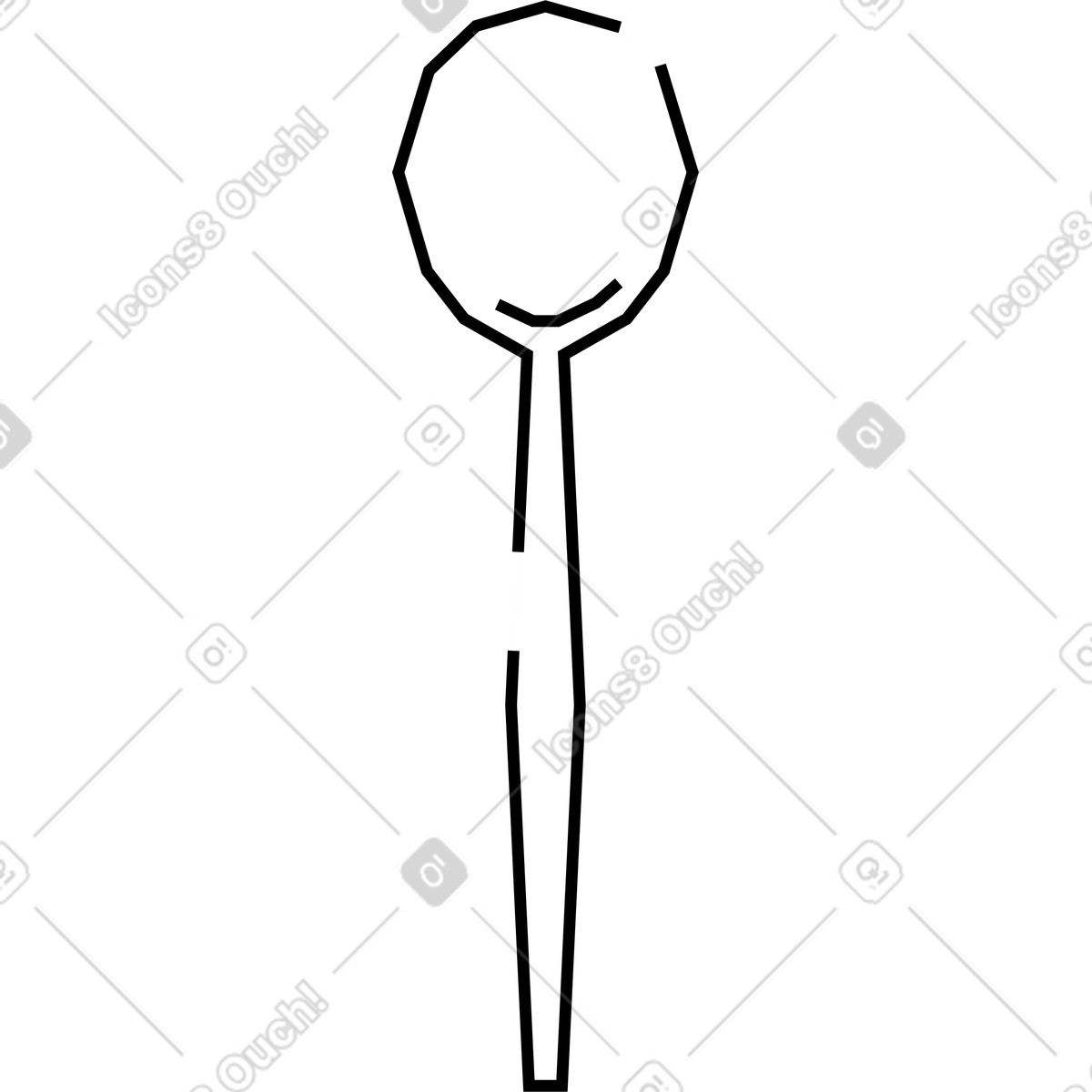 Spoon illustration in Amethyst style download in PNG, SVG