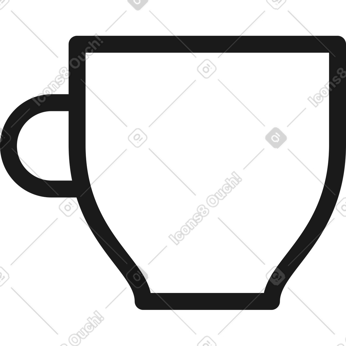 Ilustração de Pequena xícara café em no estilo Taxi para baixar em PNG, SVG