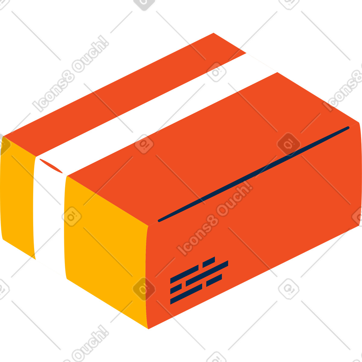 Illustration Boîte dans le style Flame à télécharger aux formats PNG, SVG
