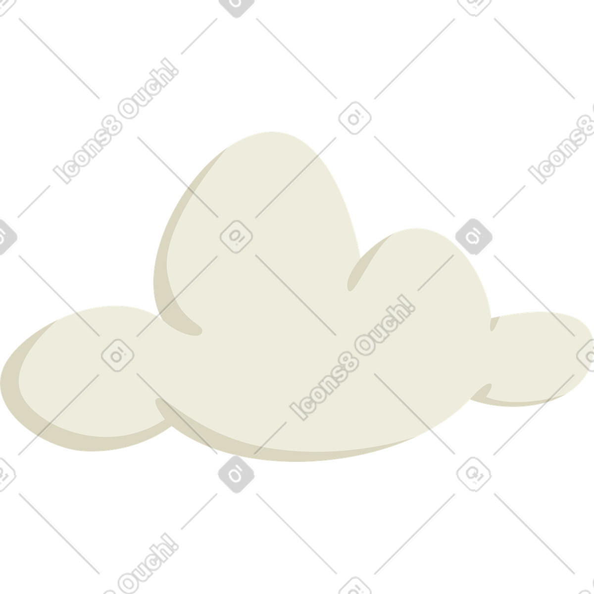 Ilustração de Nuvem em no estilo Social para baixar em PNG, SVG