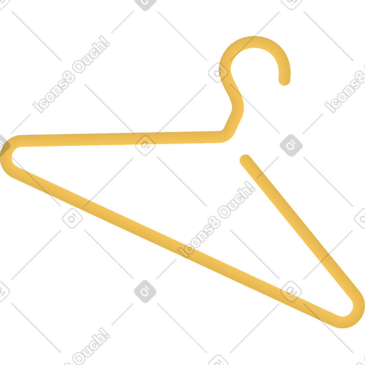 Hanger illustration in Levels style download in PNG, SVG