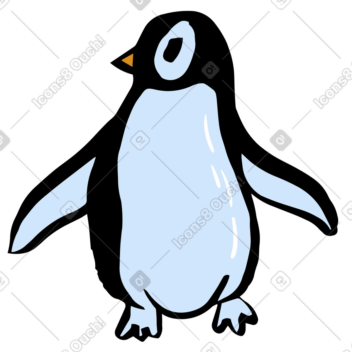 下载 Scandi 风格的 企鹅 插画，支持 PNG、SVG 格式