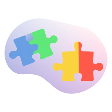 Two pairs of colorful puzzle pieces are prominently displayed in the center of the image, each representing different alleles. The first pair consists of bright blue and green puzzle pieces, intricately shaped and perfectly interlocking with each other. The second pair features vibrant red and yellow pieces, which also fit together seamlessly, showcasing their unique shapes. The background is a soft gradient that transitions between light purple and pale pink, enhancing the vivid colors of the puzzle pieces.