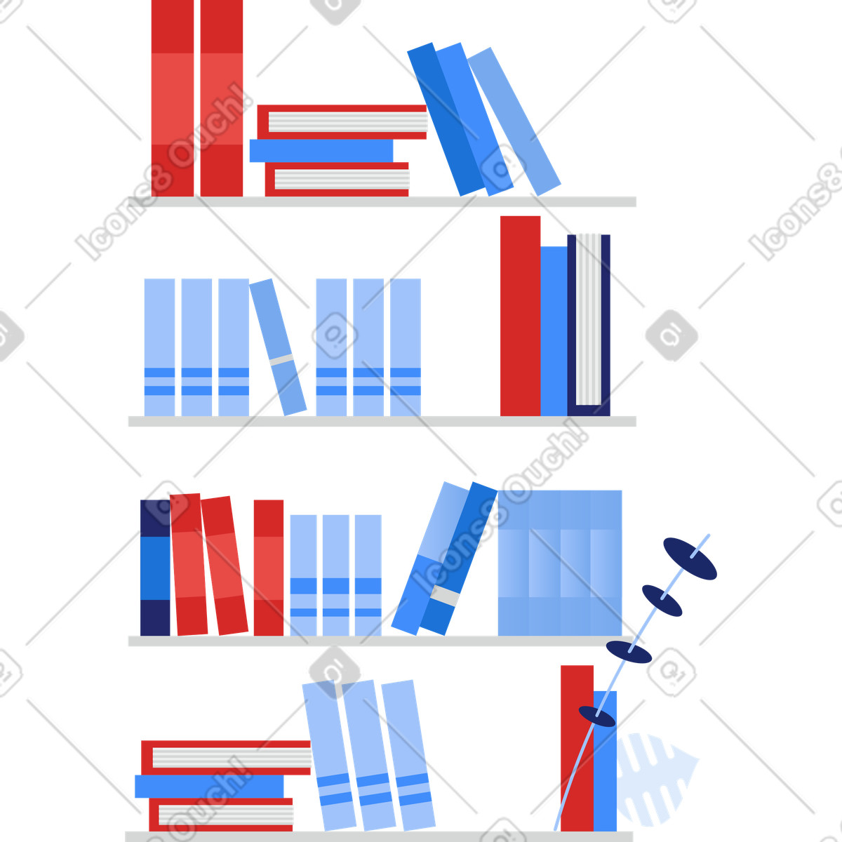 Biblioteca illustrazione in stile Clip scarica in PNG, SVG