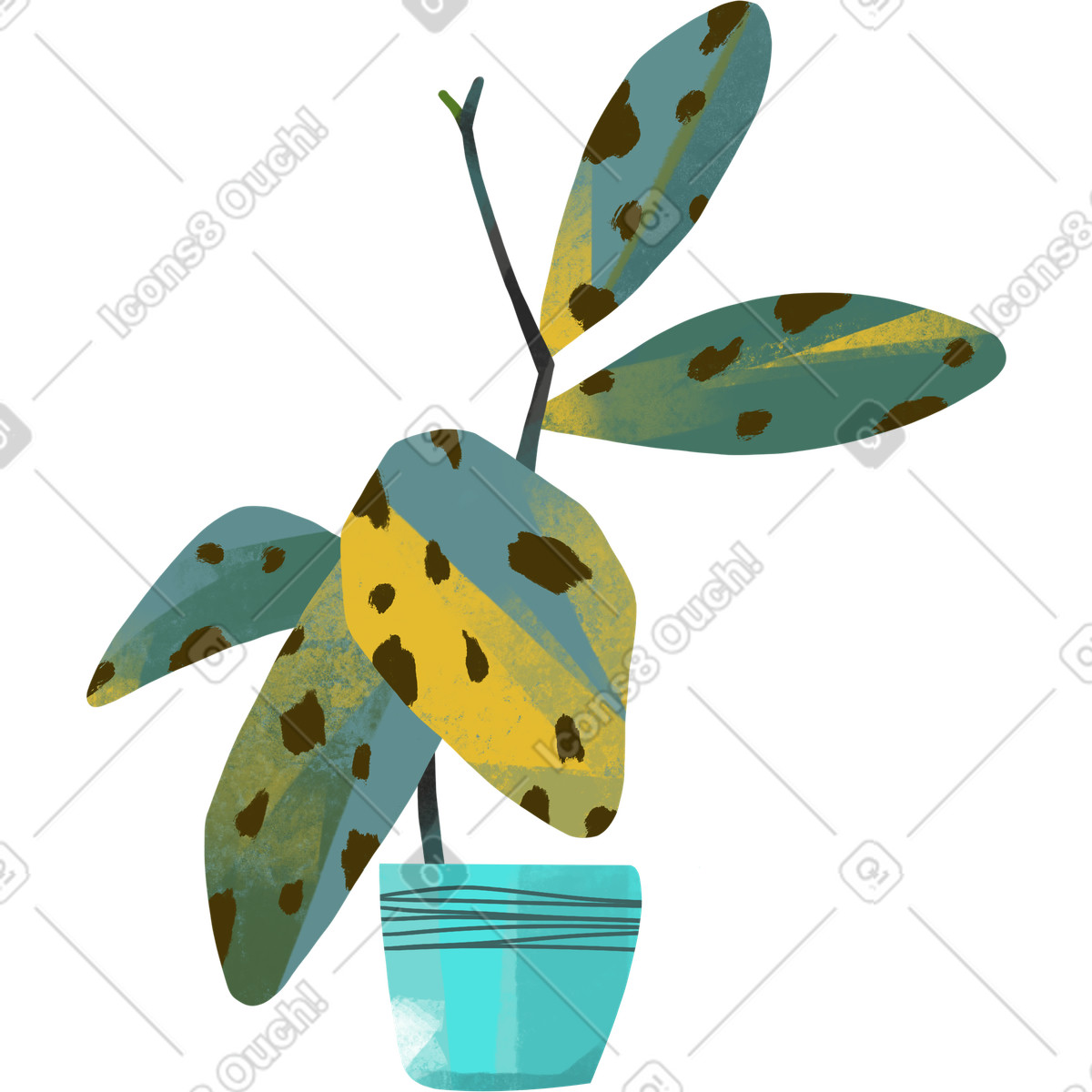 Fabulous スタイルの 花 のイラストをPNG、SVG形式でダウンロード