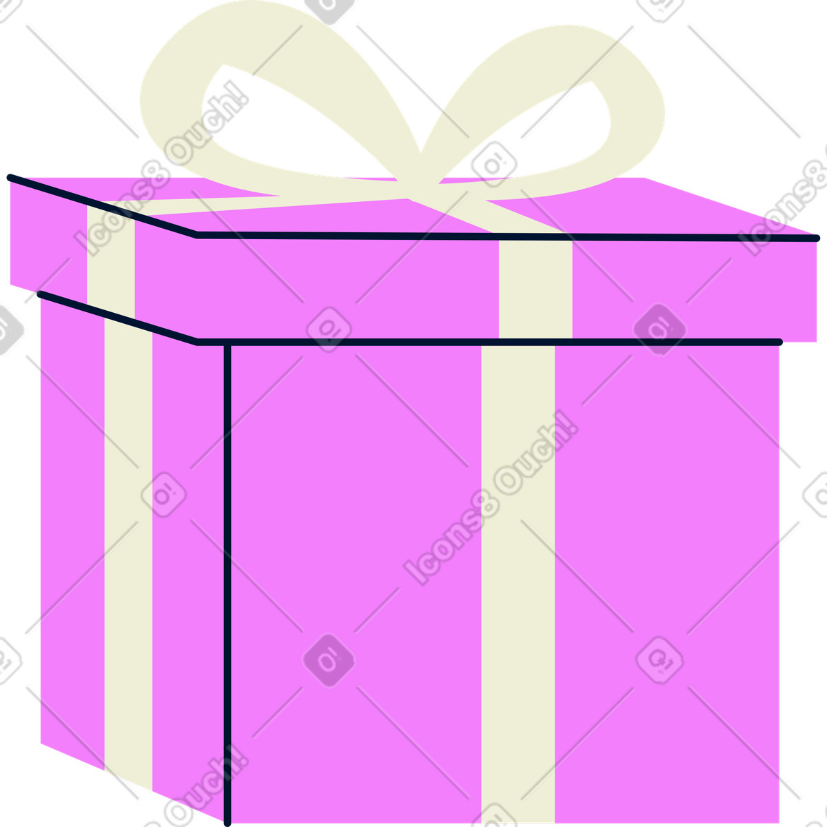 Ilustración Regalo en estilo Cubes a descargar en PNG y SVG