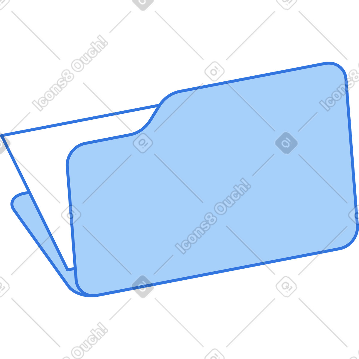 File folder illustration in PNG, SVG