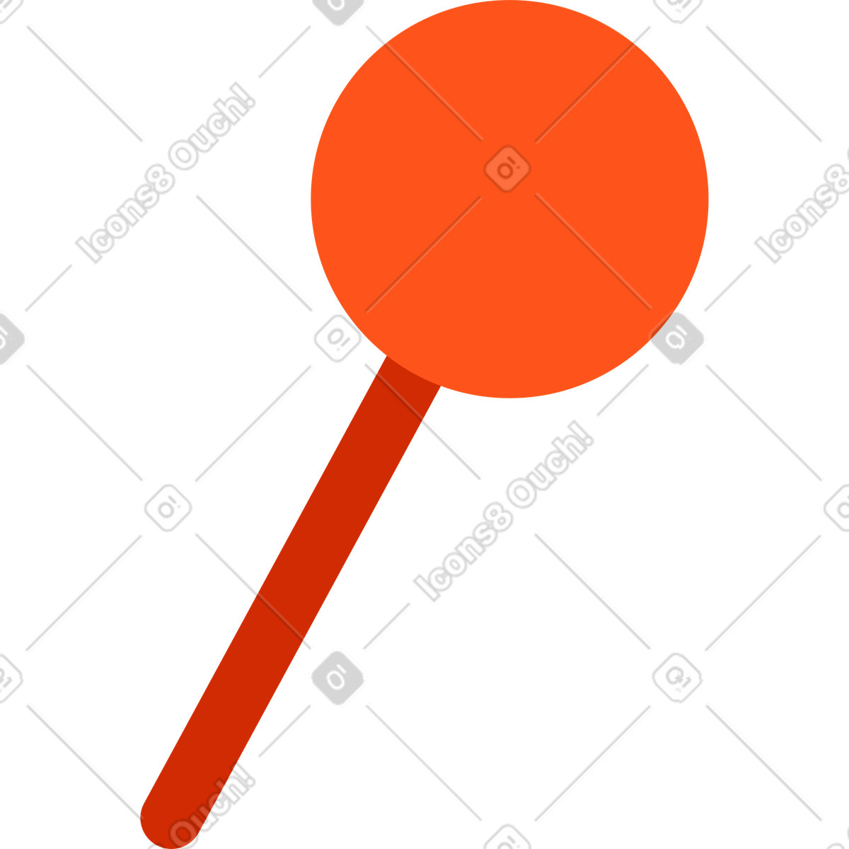 Ilustración Baqueta en estilo Warp a descargar en PNG y SVG
