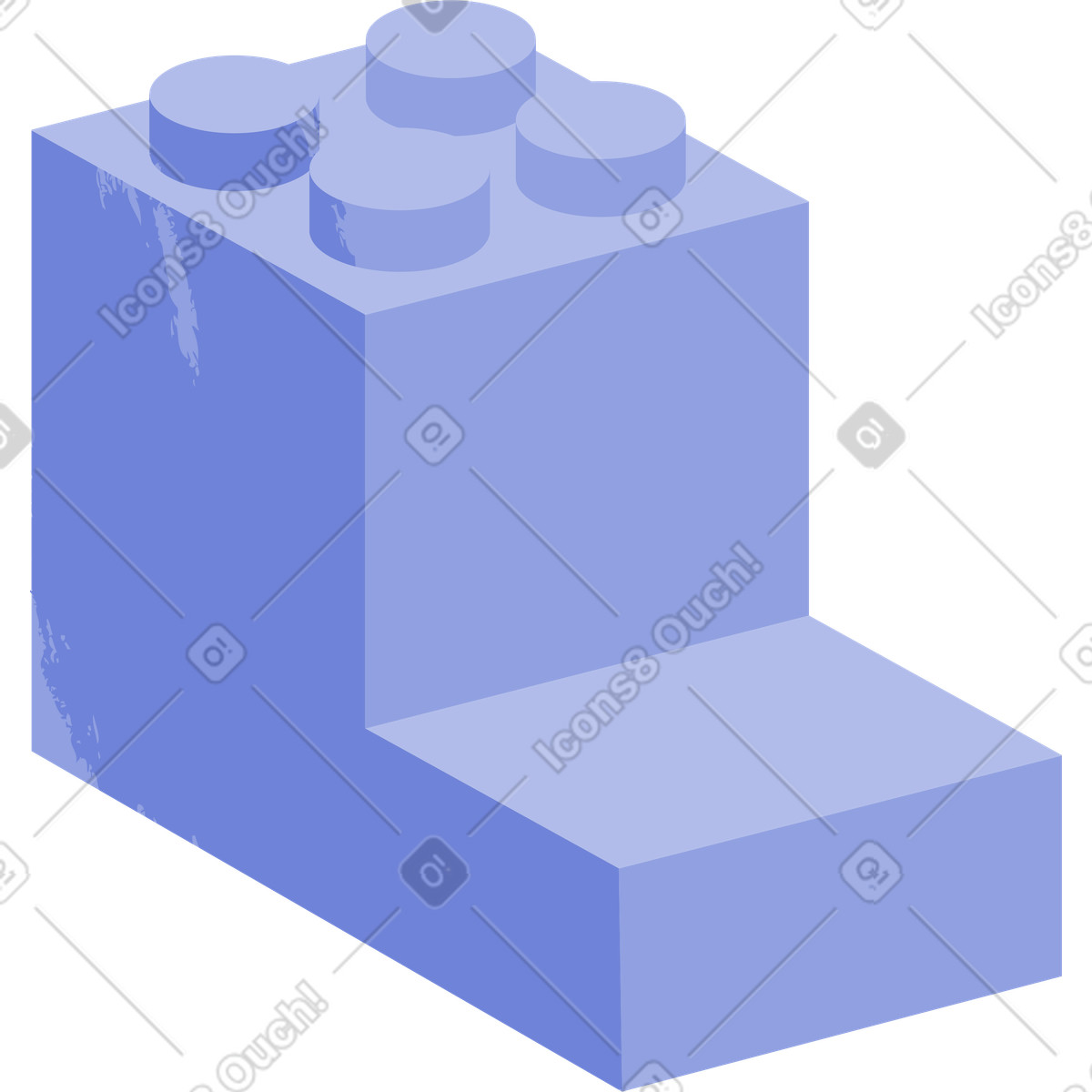 Illustration Bloc de construction dans le style Juicy à télécharger aux formats PNG, SVG