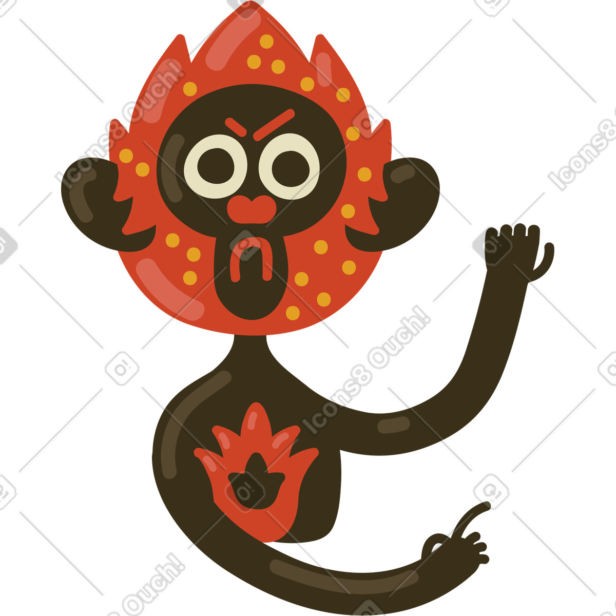 Aborigeno illustrazione in stile Arabica scarica in PNG, SVG