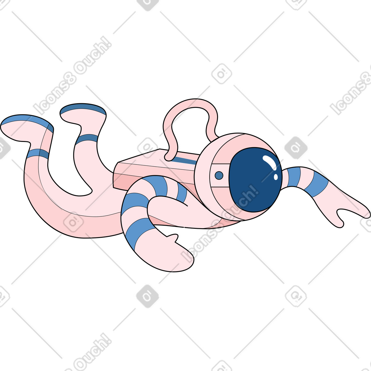 Иллюстрация Космонавт в PNG и SVG