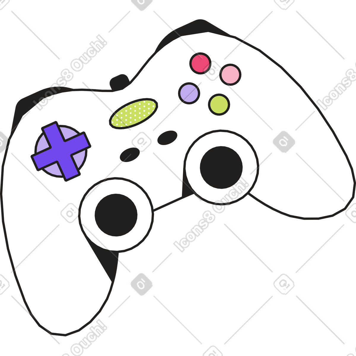 Ilustração de Controle em no estilo Dazzle para baixar em PNG, SVG