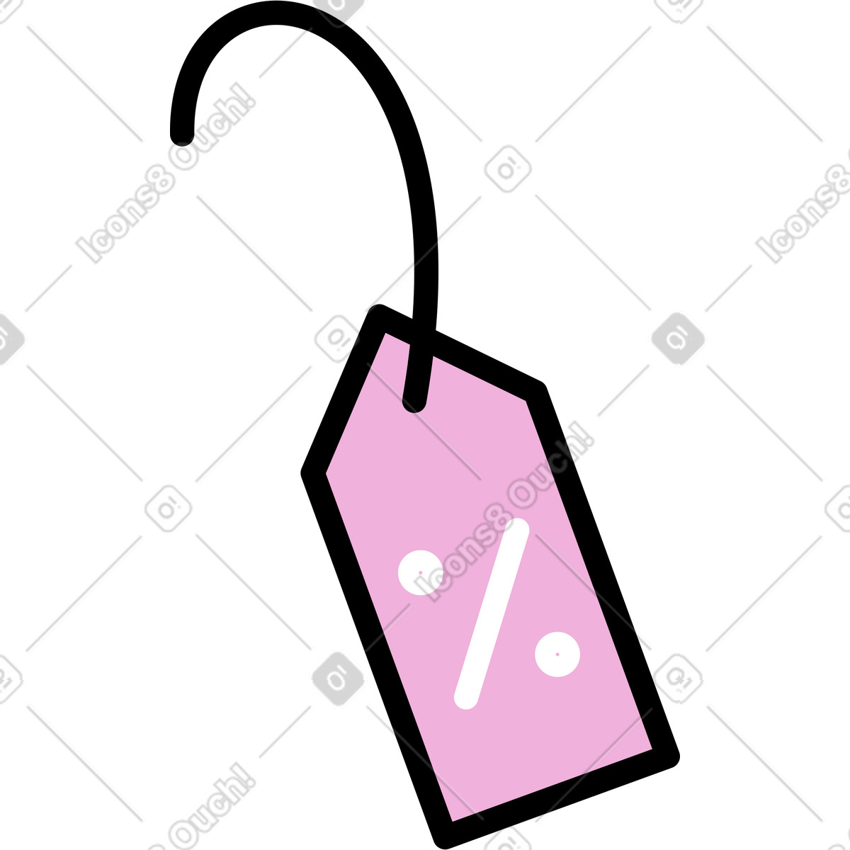 Ilustración Descuento en estilo Mochi a descargar en PNG y SVG