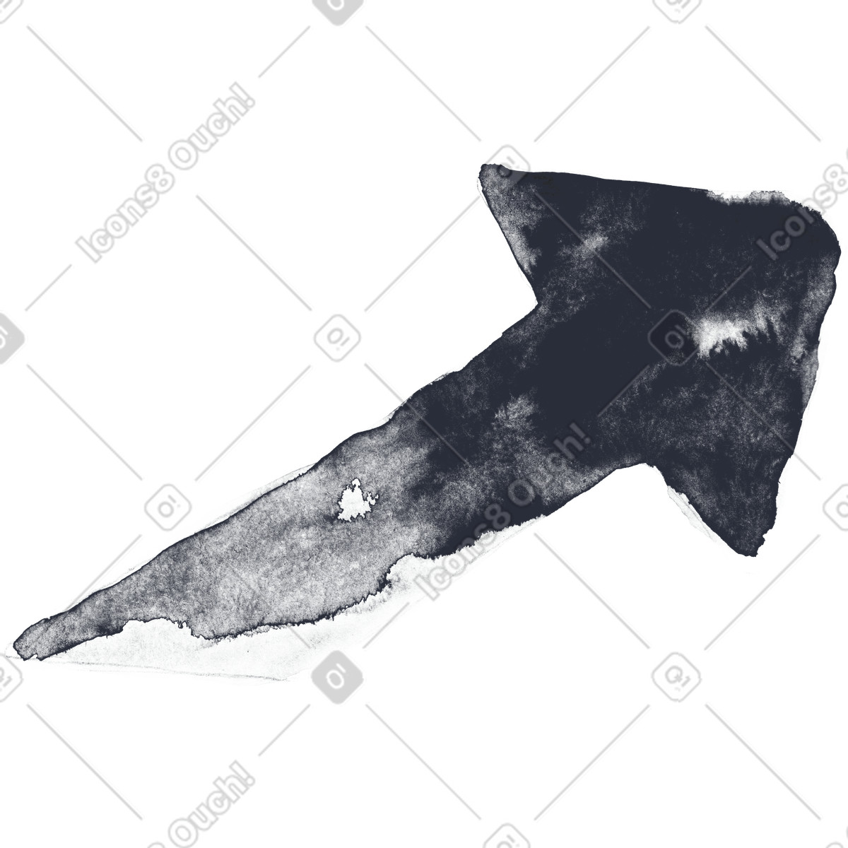 Arrow-Illustration im Inky-Stil als Download in PNG, SVG