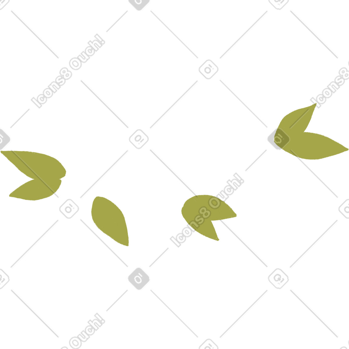 Иллюстрация Листья в стиле Tutti — скачать в форматах PNG, SVG