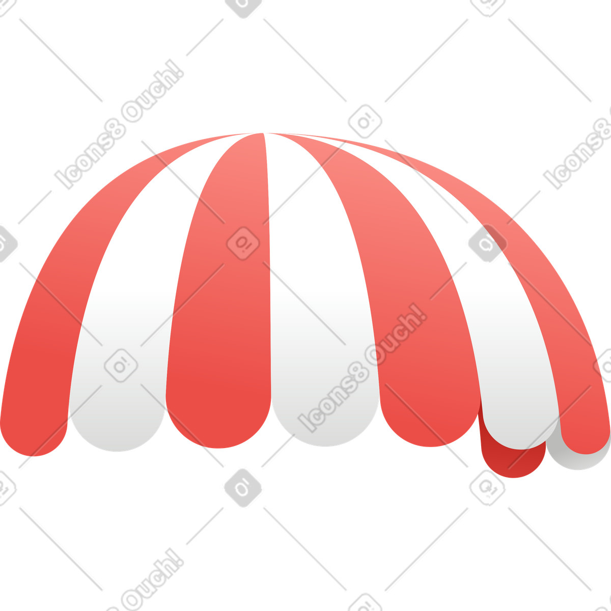 Awning illustration in Levels style download in PNG, SVG