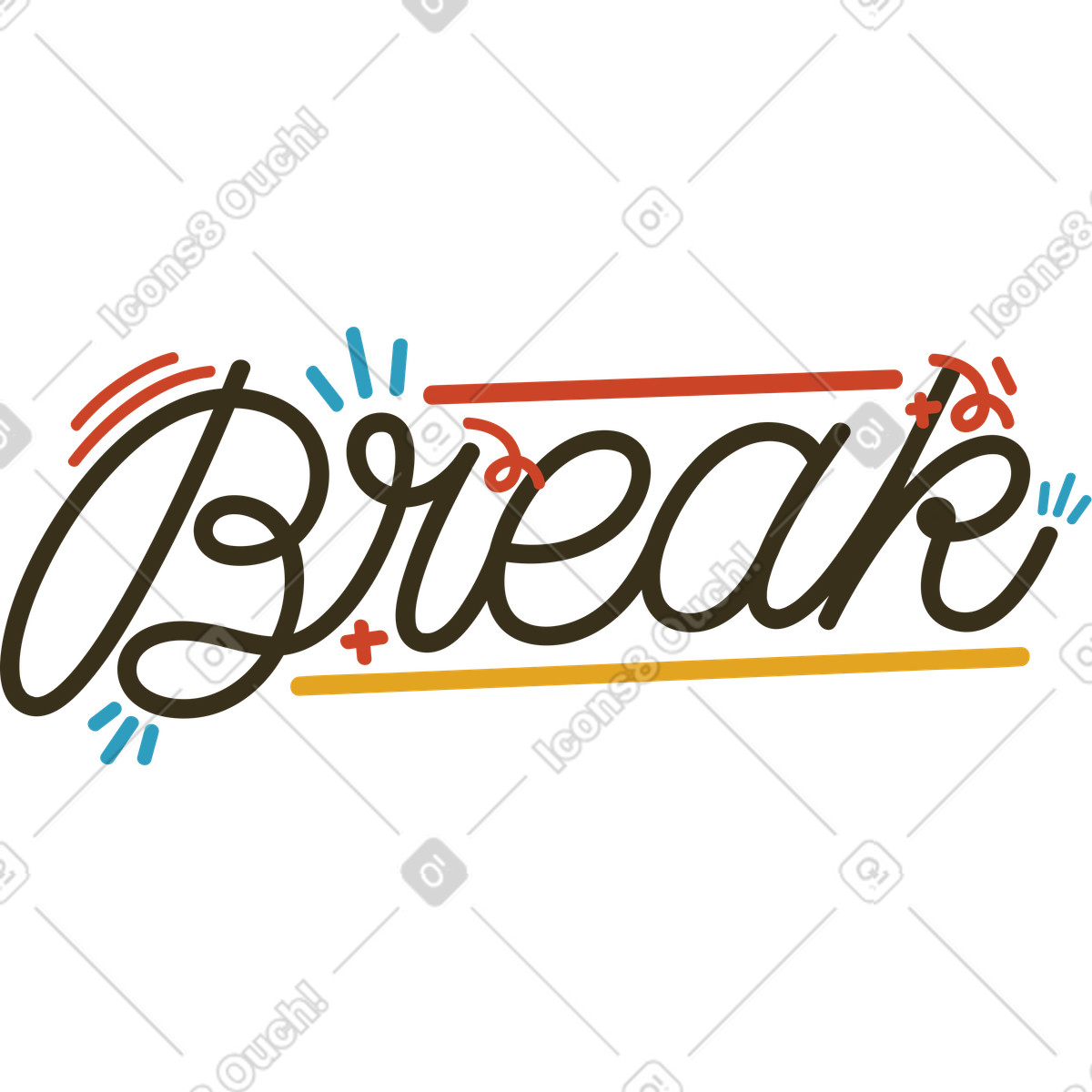 Illustration Pause dans le style Arabica à télécharger aux formats PNG, SVG