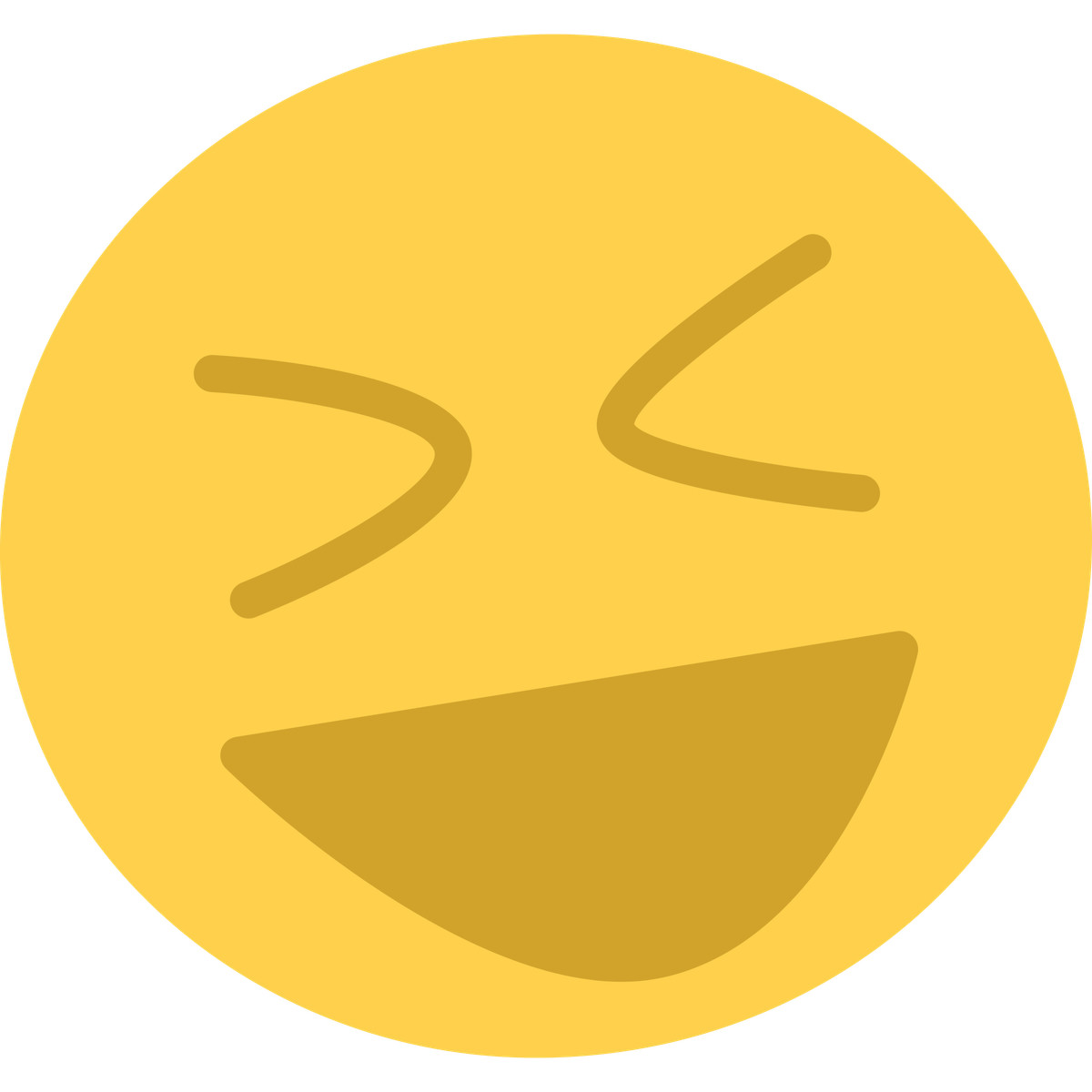 Ilustración Laughing emoji en estilo Bouncy a descargar en PNG y SVG