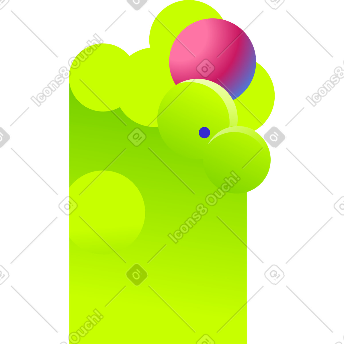 下载 Space 风格的 有气泡的背景 插画，支持 PNG、SVG 格式