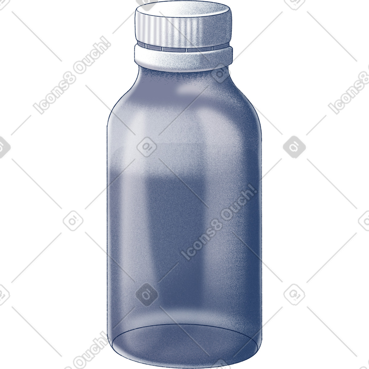 Medicine bottle-Illustration im Haze-Stil als Download in PNG, SVG