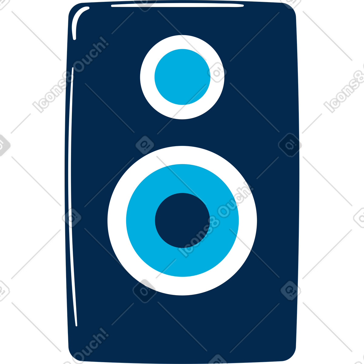 Ilustração de Alto-falante portátil em no estilo Flame para baixar em PNG, SVG