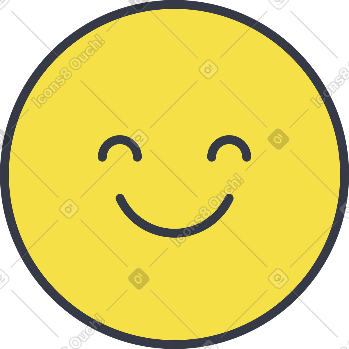 Ilustração animada de Rosto sorridente em no estilo Abstract para baixar em GIF, Lottie (JSON), AE