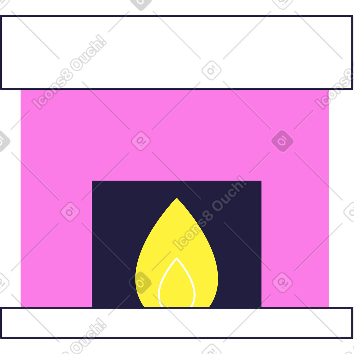 Camino illustrazione in stile Mellow scarica in PNG, SVG