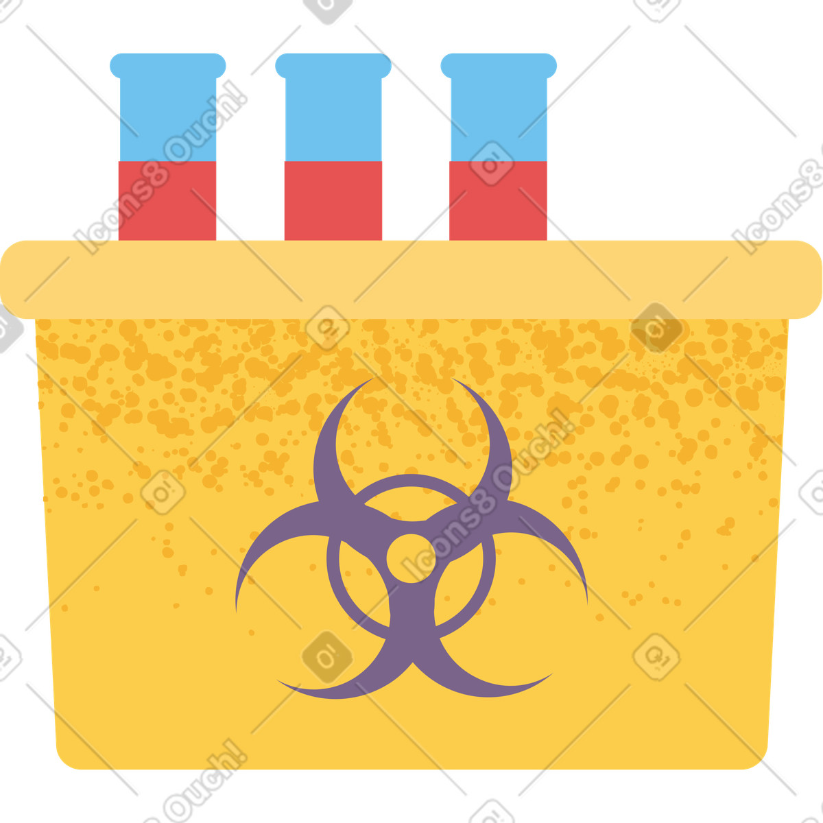 Biohazard kit-Illustration im Pale-Stil als Download in PNG, SVG