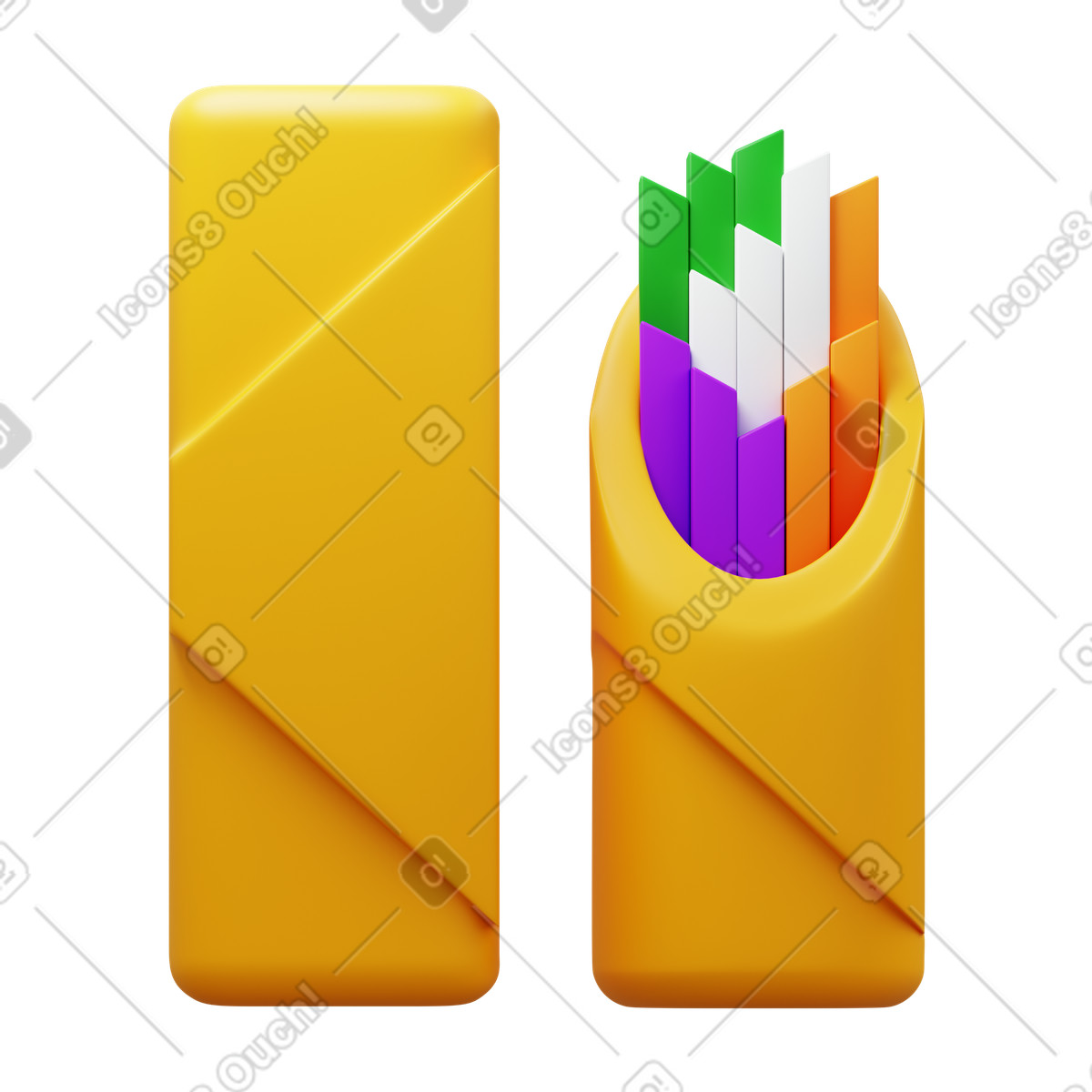 Иллюстрация Spring roll в стиле 3D Fluency — скачать в форматах PNG, SVG