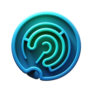 An artistic interpretation of the inner ear as a mysterious labyrinth