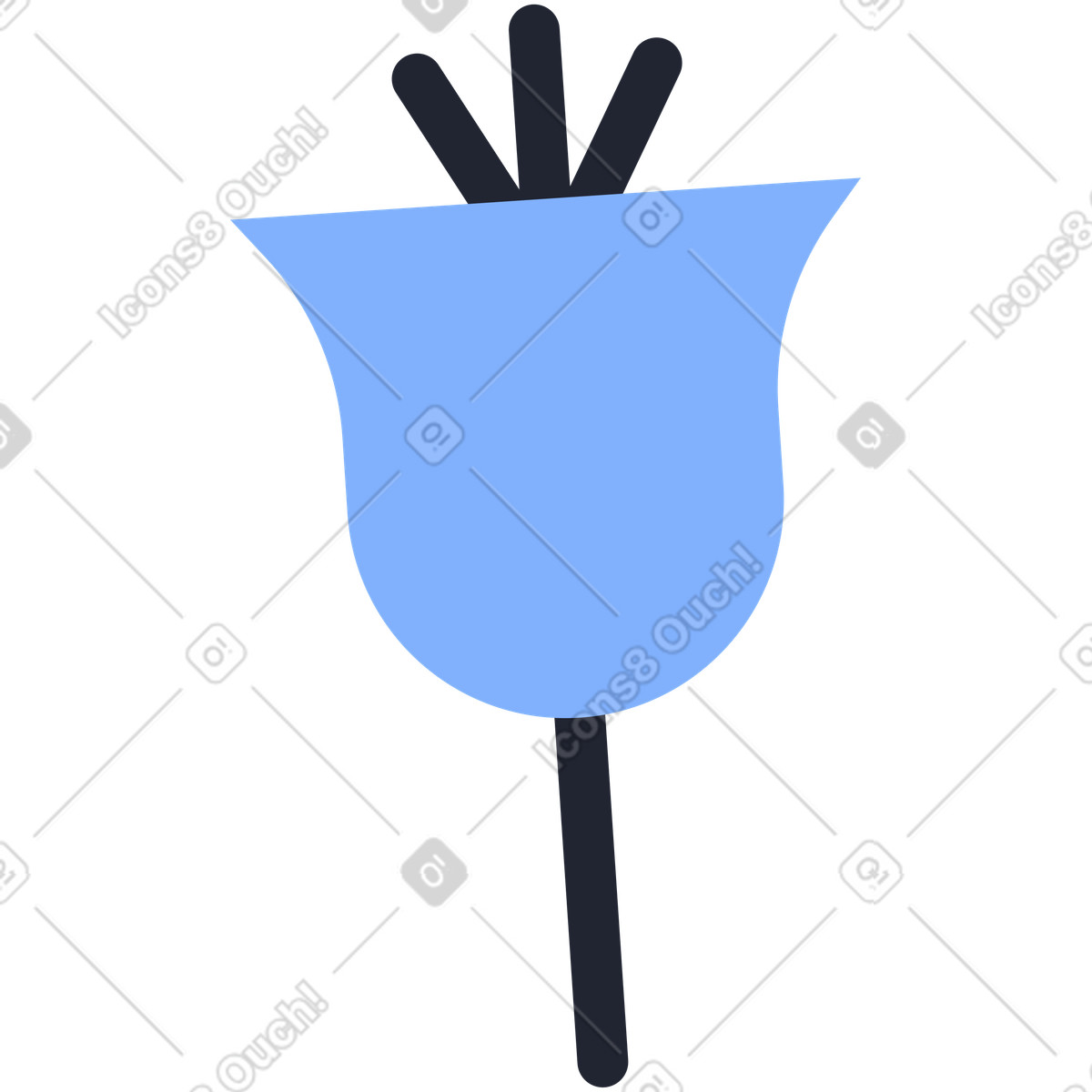Pablita スタイルの 花 のイラストをPNG、SVG形式でダウンロード