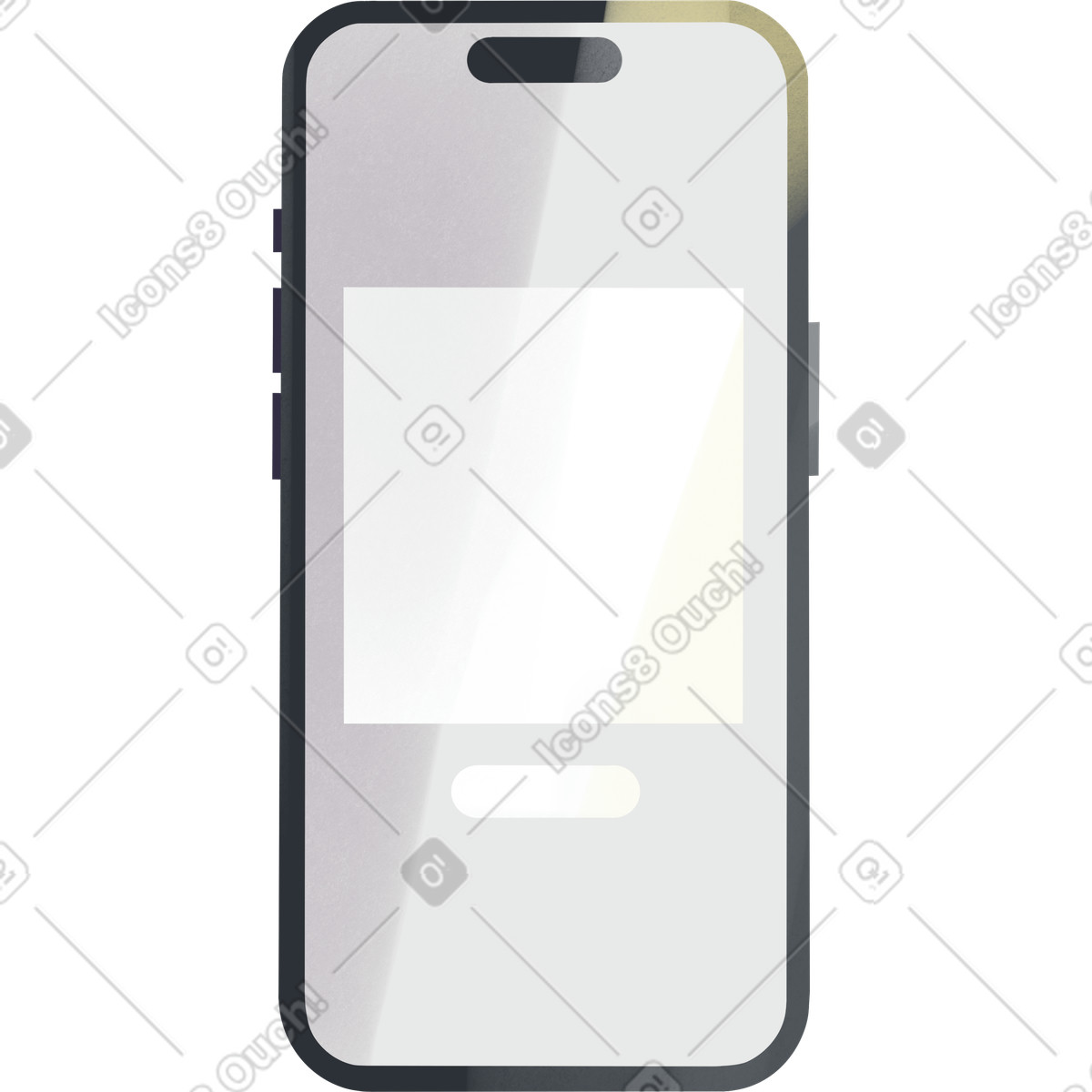 Smartphone con app per il negozio online illustrazione in stile Shine scarica in PNG, SVG