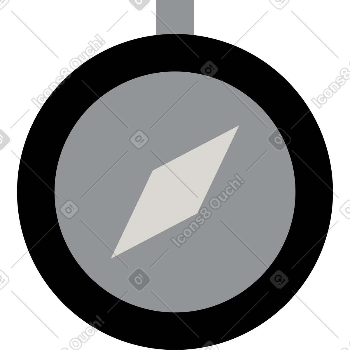 Bussola illustrazione in stile Burgundy scarica in PNG, SVG